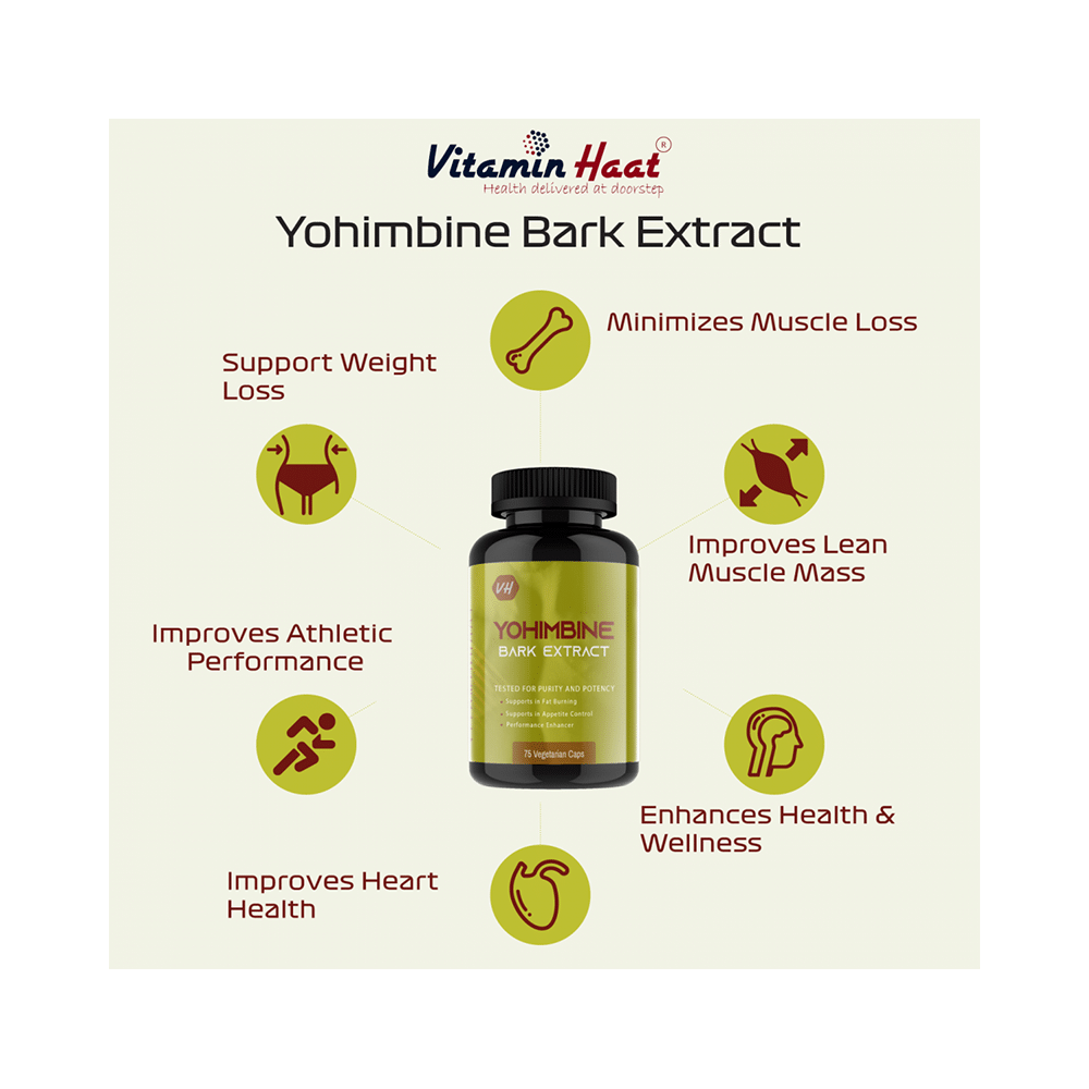 Vitaminhaat Yohimbine Bark Extract Vegetarian Caps - Image 5