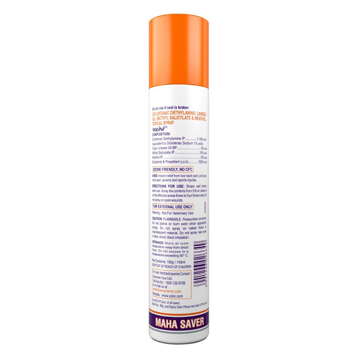 Volini Pain Relief Spray - Image 2