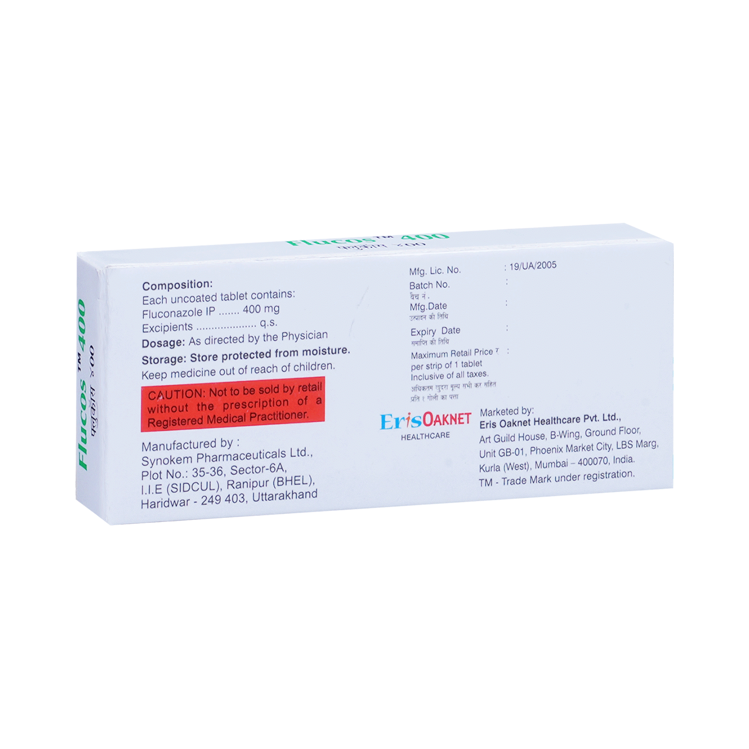 Flucos 400mg Tablet - Image 3