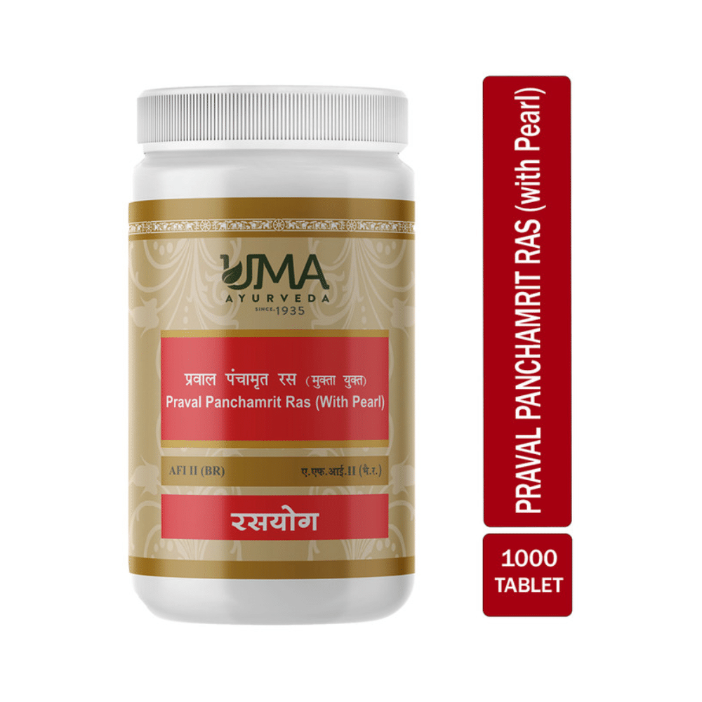 Uma Ayurveda Praval Panchamrit Ras With Pearl Tablet - Image 4