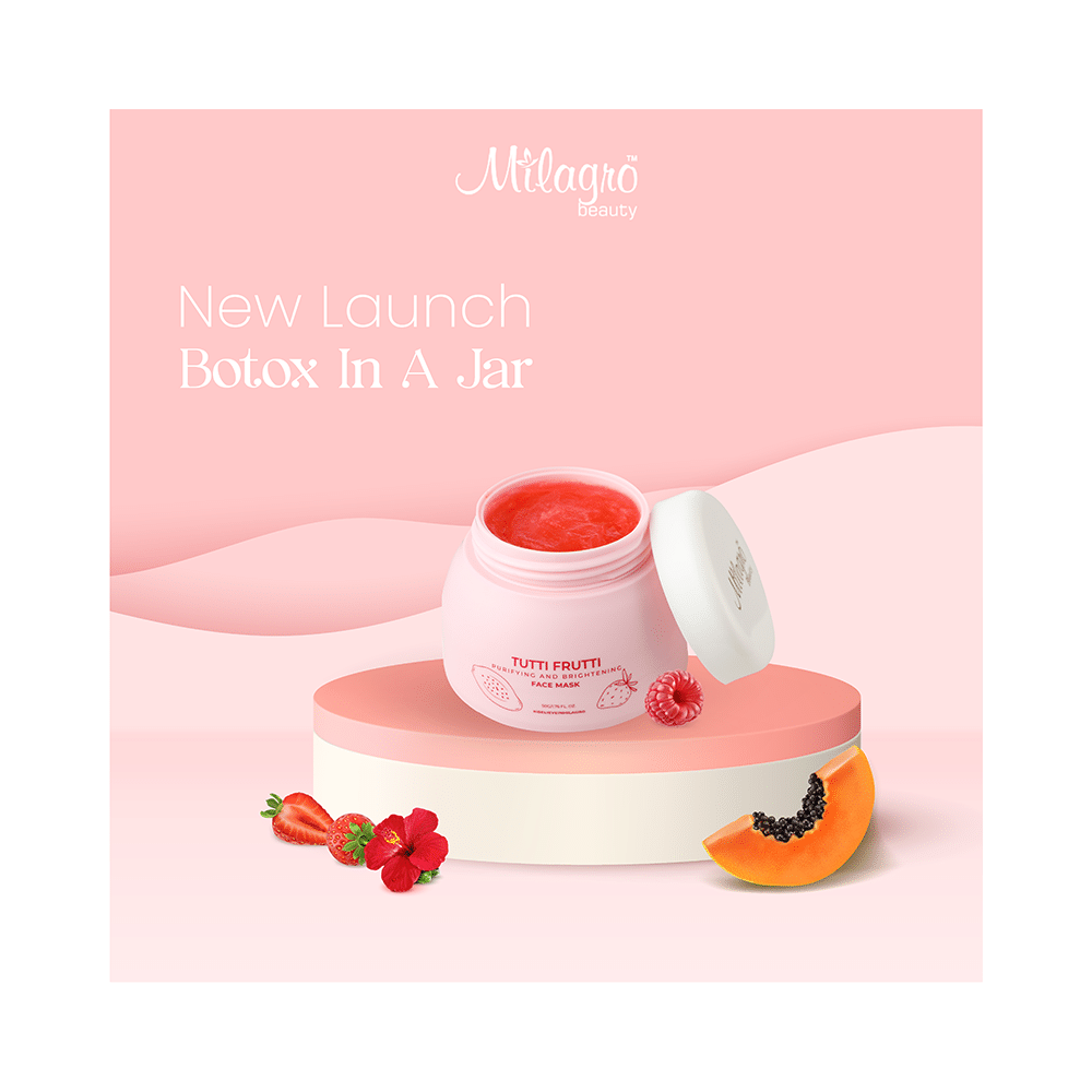 Milagro Beauty Tutti Frutti Purifying and Brightening Face Mask - Image 4
