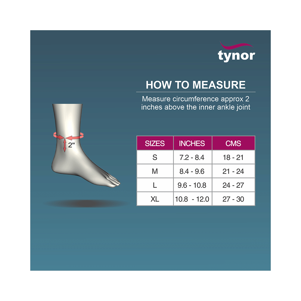 Tynor D 53 Ankle Binder Urbane Small Grey - Image 4