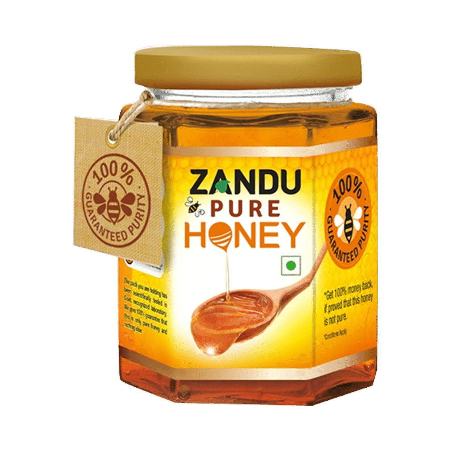 Zandu Pure Honey for Energy & Weight Management | No Sugar Adulteration - Image 1