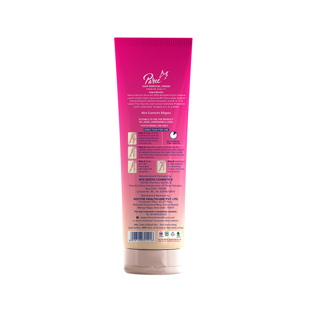 Paree Hair Removal Cream Silky Soft Rose - Image 4