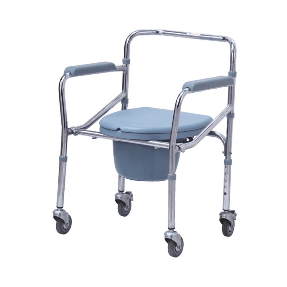EASYCARE German Tech EC 696 Commode Wheelchair Blue