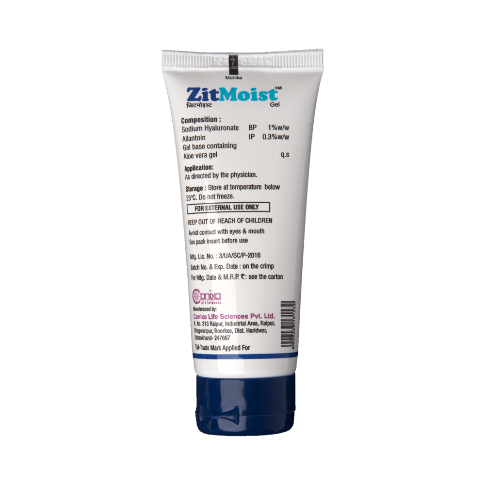 Zitmoist Sodium Hyaluronate & Allantoin Gel | For Acne Prone Skin | Oil-Free Moisturiser - Image 4