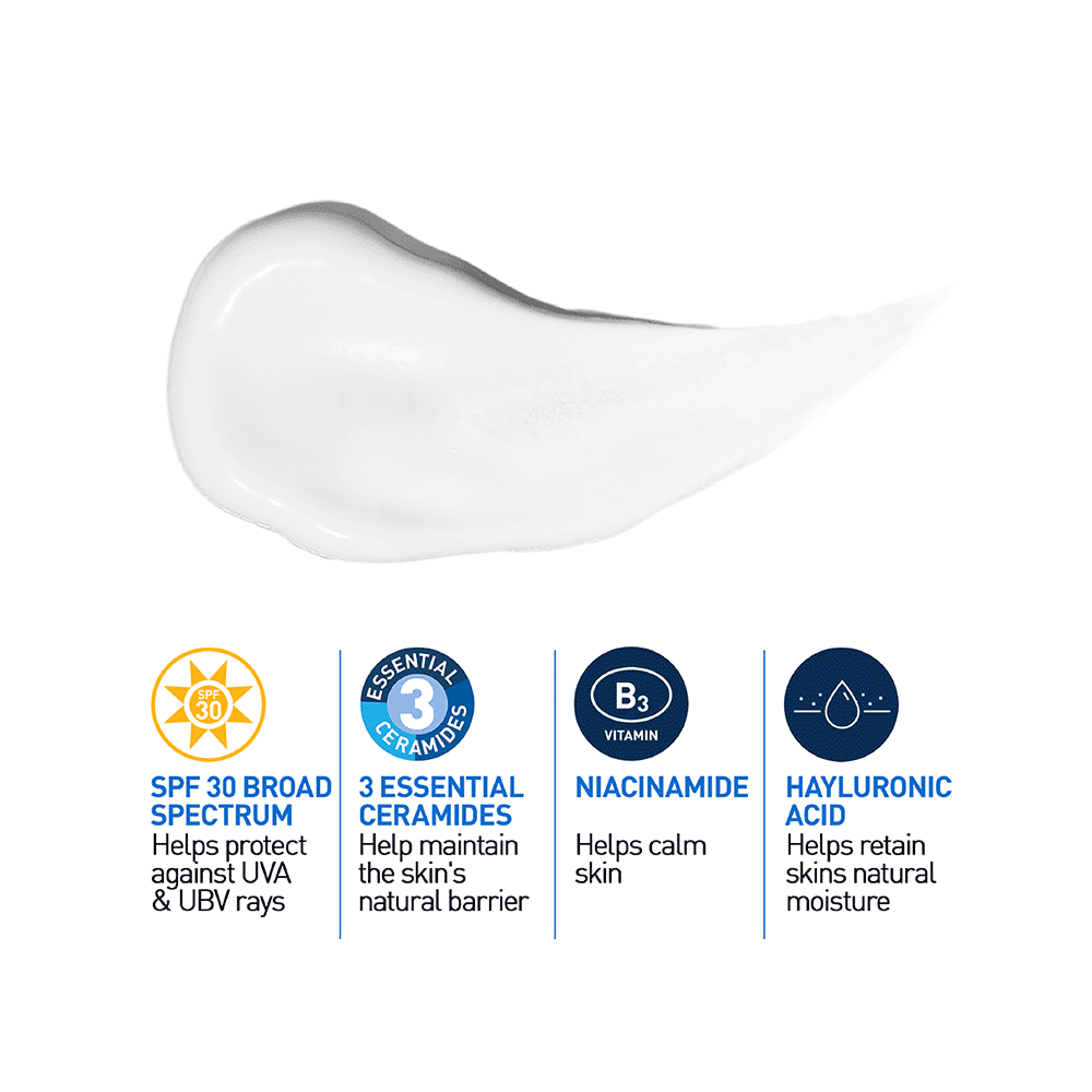 CeraVe AM Facial Moisturising Lotion for Normal to Dry Skin SPF 30 - Image 4