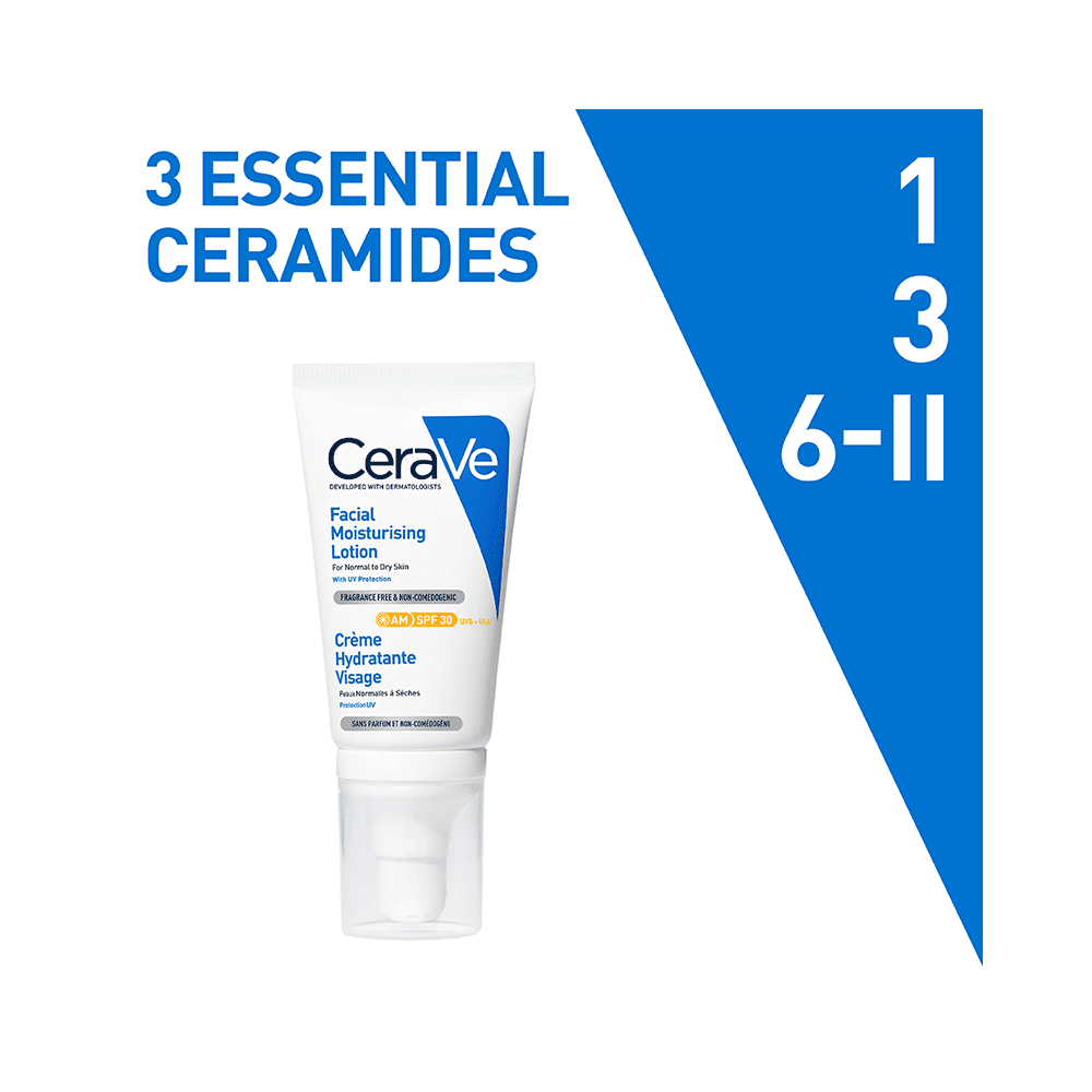 CeraVe AM Facial Moisturising Lotion for Normal to Dry Skin SPF 30 - Image 5