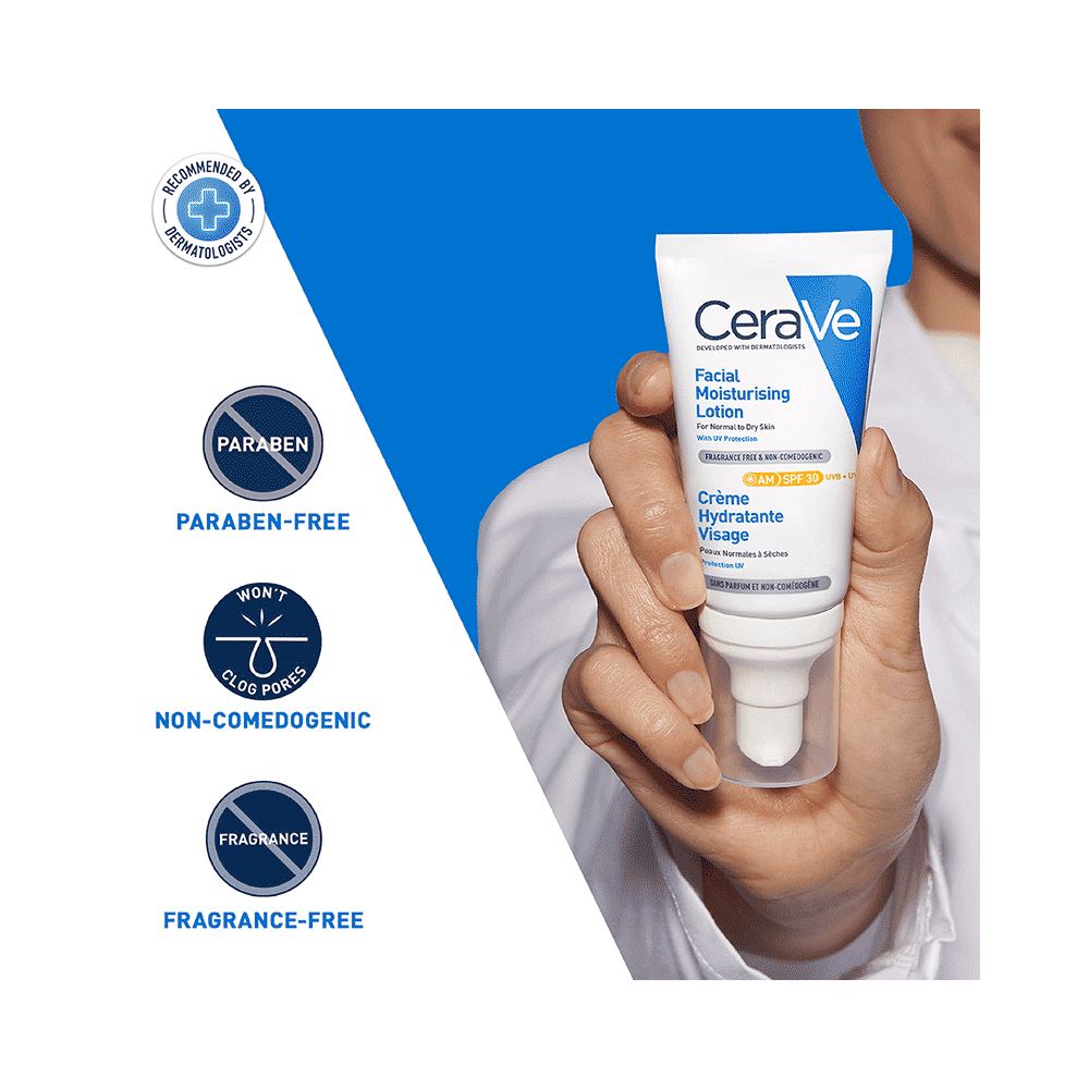 CeraVe AM Facial Moisturising Lotion for Normal to Dry Skin SPF 30 - Image 6