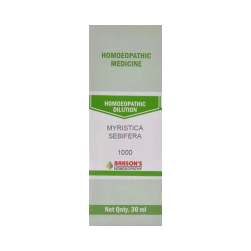 Bakson's Homeopathy Myristica Sebifera Dilution 1000 CH