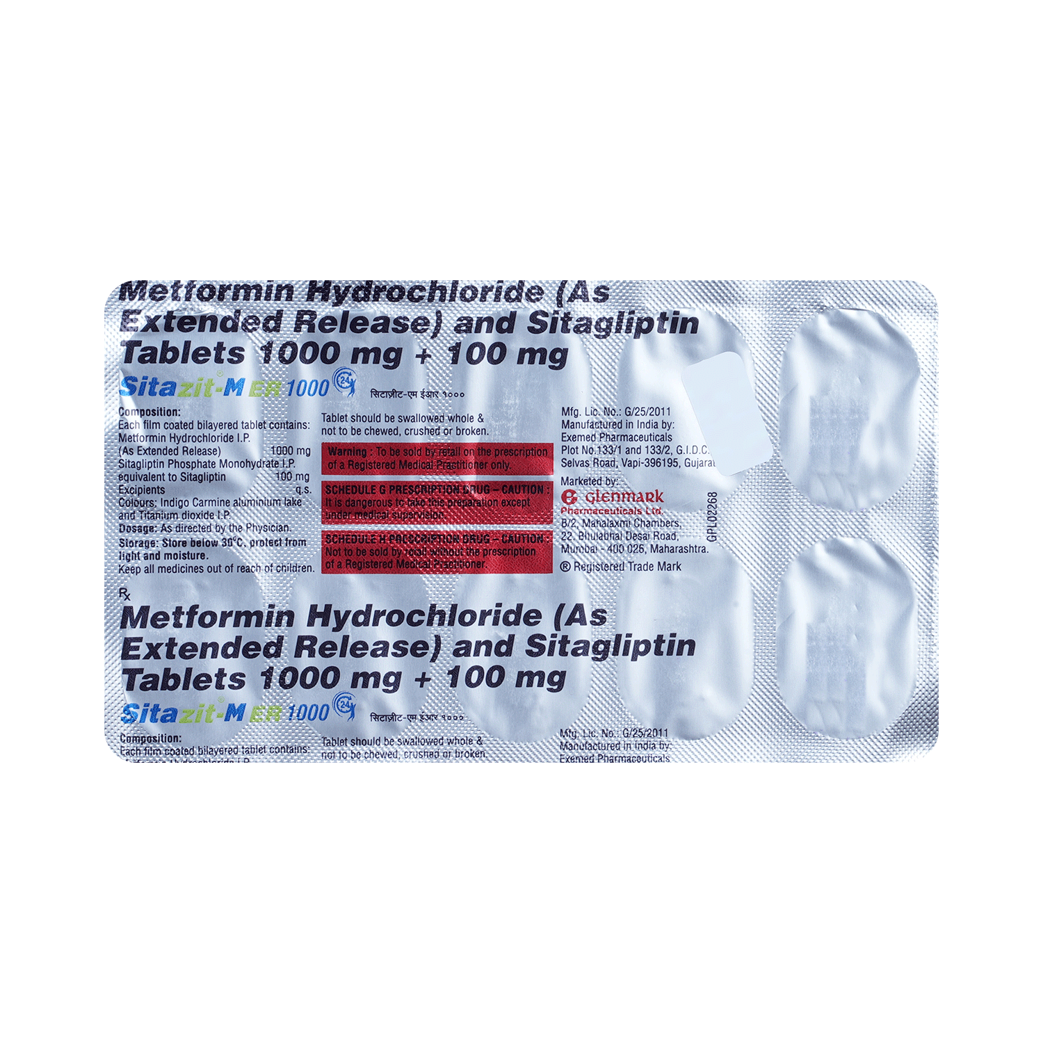 Sitazit-M ER 1000 Tablet - Image 5