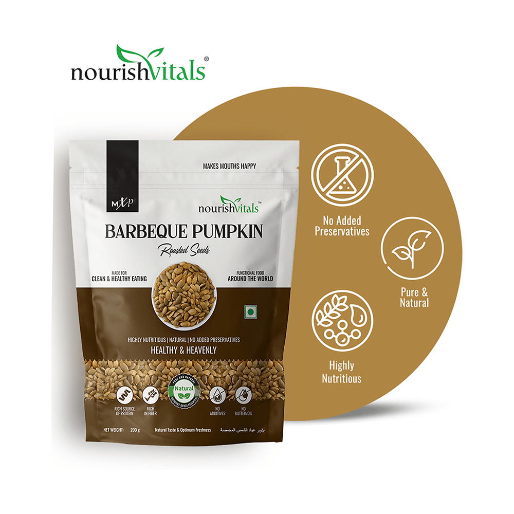 NourishVitals Barbeque Pumpkin Roasted Seeds (200gm Each) - Image 4