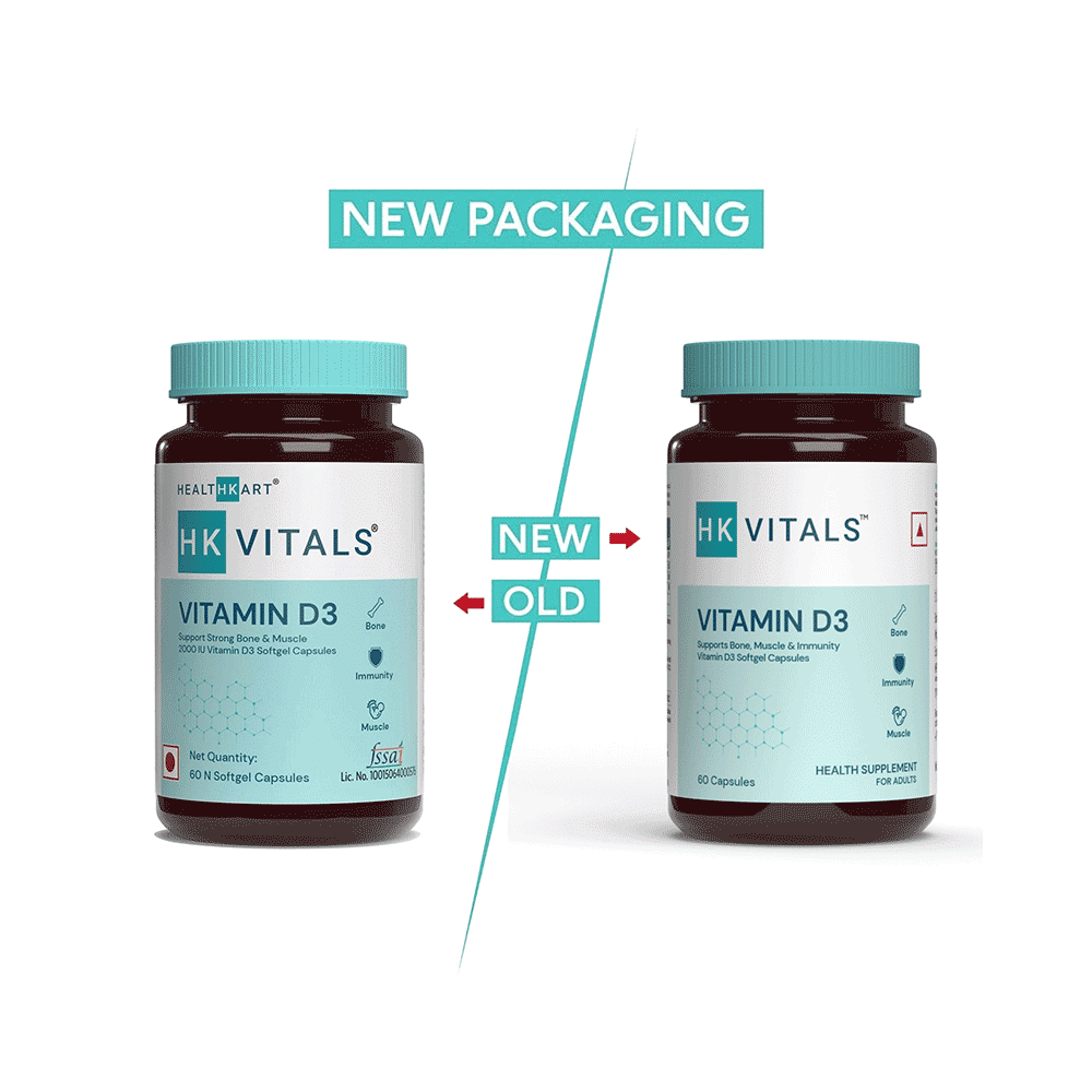 Healthkart HK Vitals Vitamin D3 (Cholecalciferol) 600IU | Softgel Capsule for Bones, Immunity & Muscles - Image 3