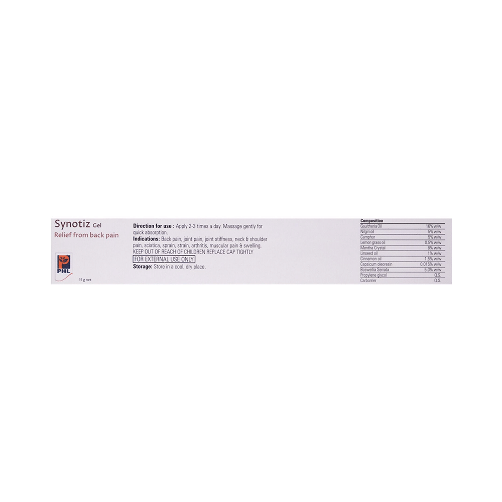 PHL Synotiz Red Pain Relief Gel - Image 3