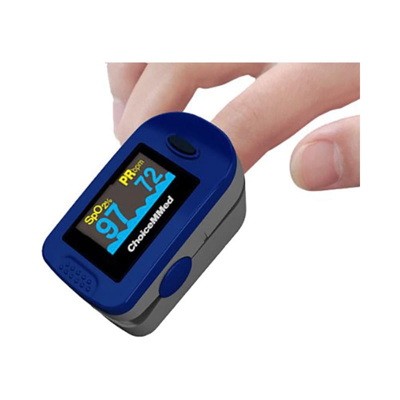 ChoiceMMed MD300C2 Fingertip Pulse Oximeter Blue - Image 3