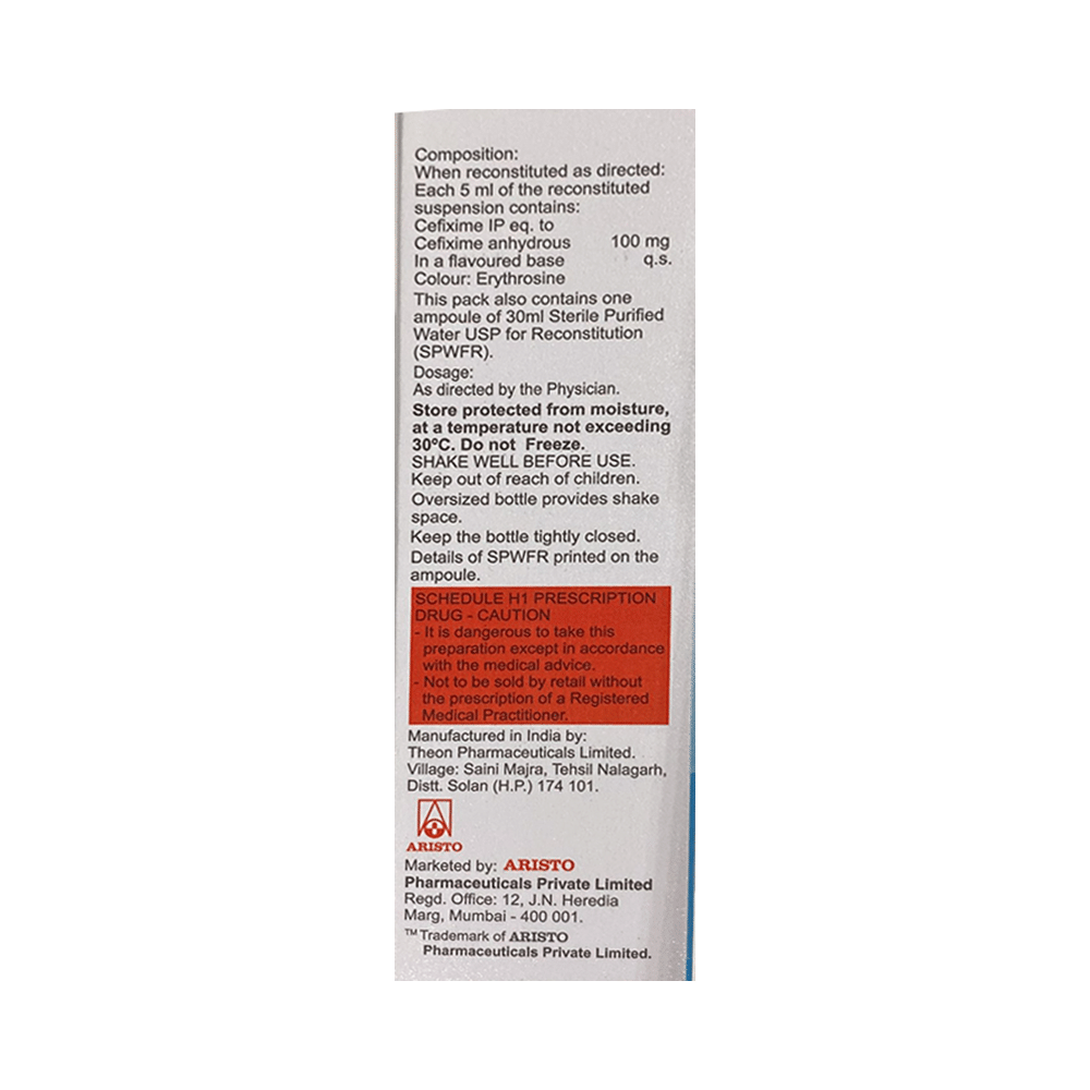 Maxicef-O 100mg Oral Suspension - Image 2