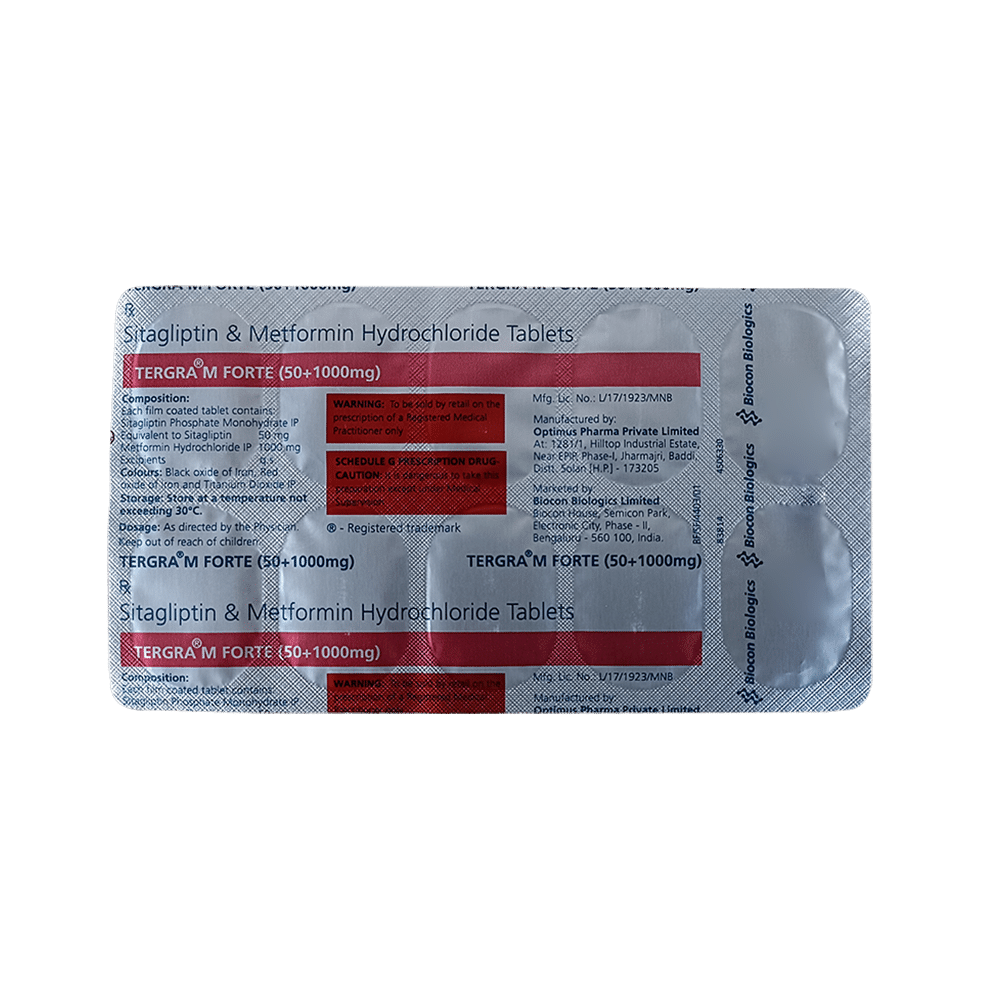 Tergra M Forte (50mg+1000mg) Tablet - Image 4