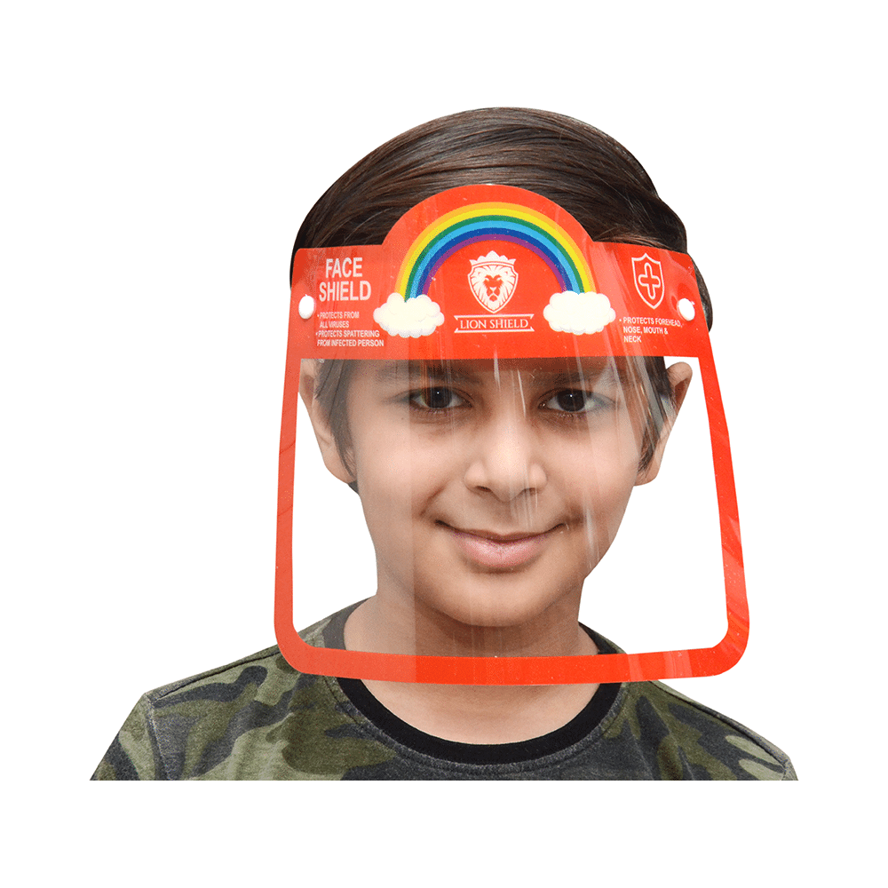 Lion Shield Rainbow Face Shield for Children