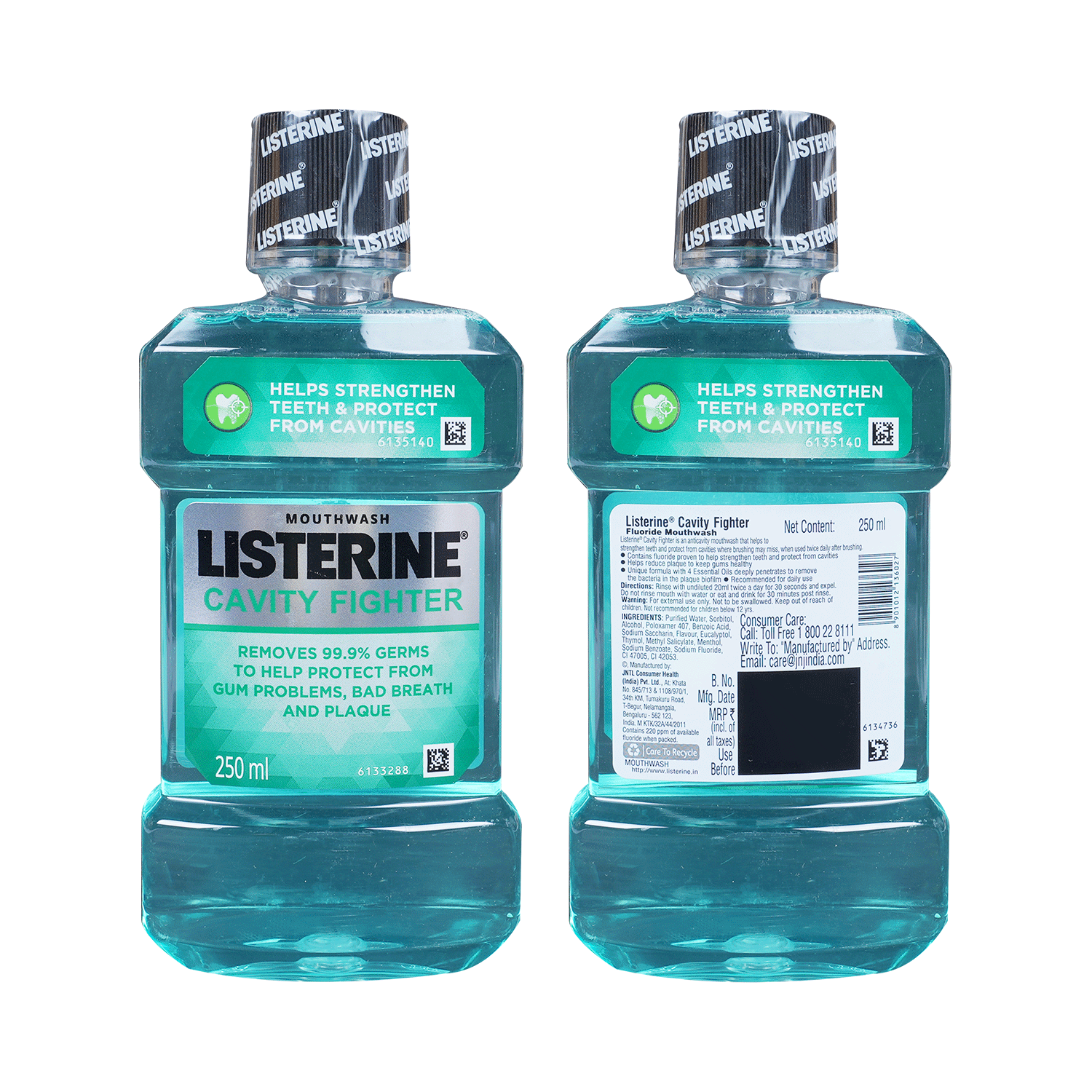 Listerine Cavity Fighter | For Gum Problems, Bad Breath & Plaque | Mouth Wash - Image 1