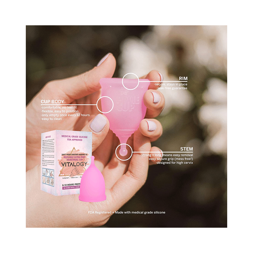 Vitalogy Reusable Ultra-Soft Menstrual Cup - Image 2