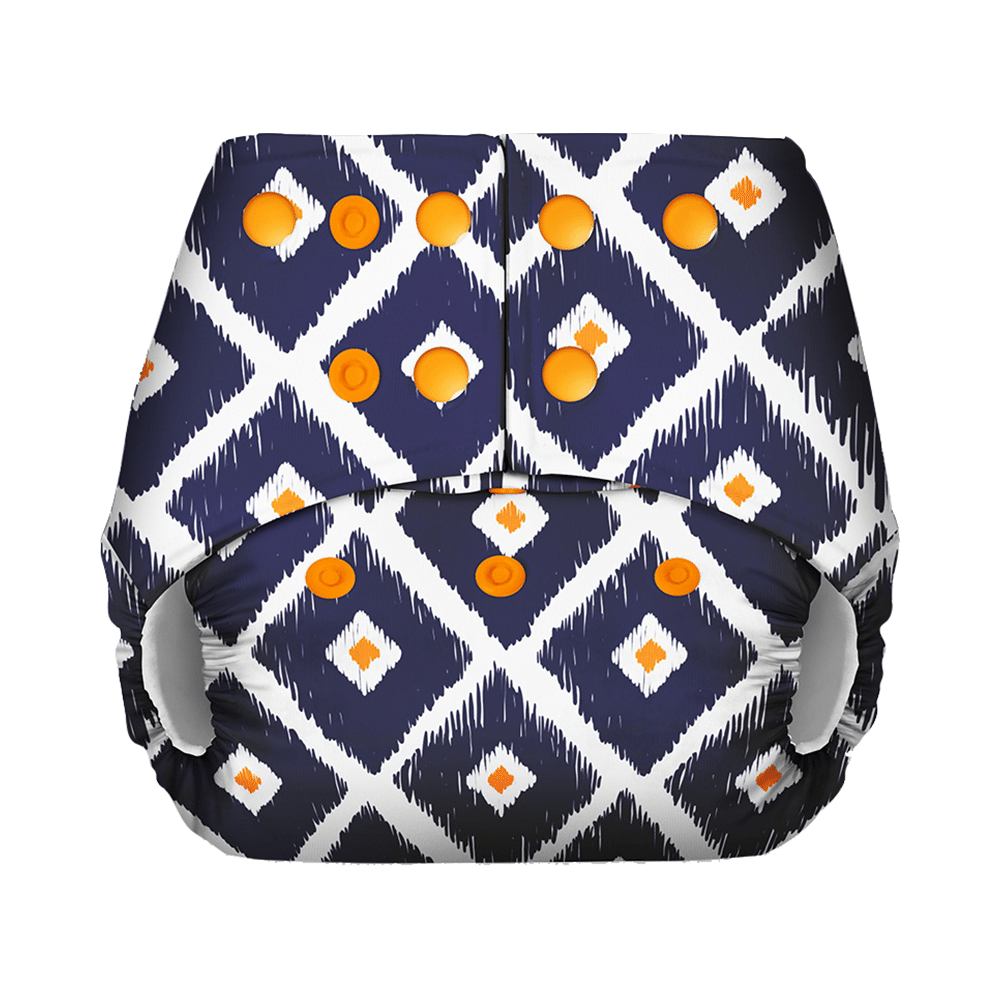 Basic Pocket Diaper with Dry Feel Pad Free Size Tie N Dye - Image 2