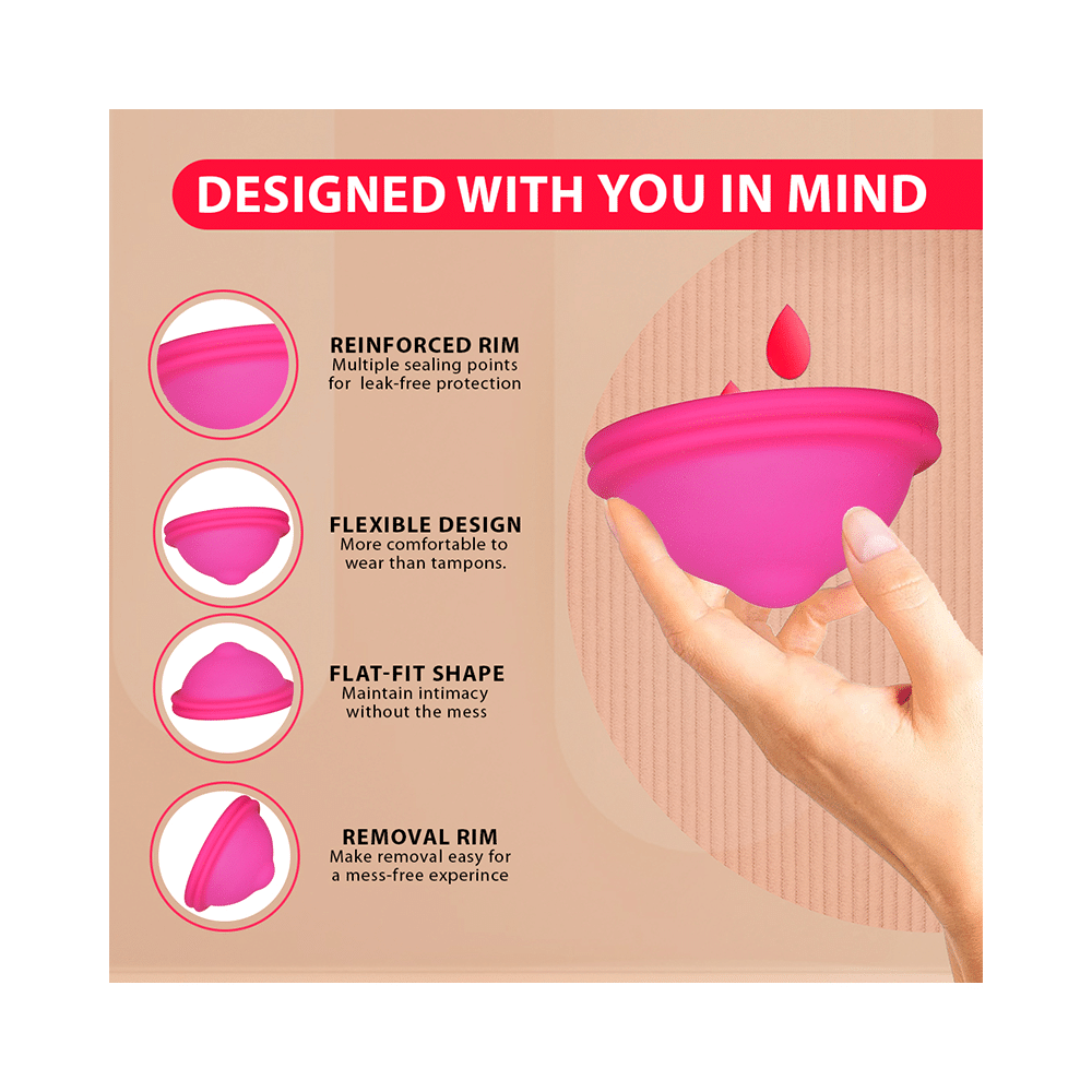 MYKI Silicon Perfect Soft Menstrual Disc Pink Medium - Image 5