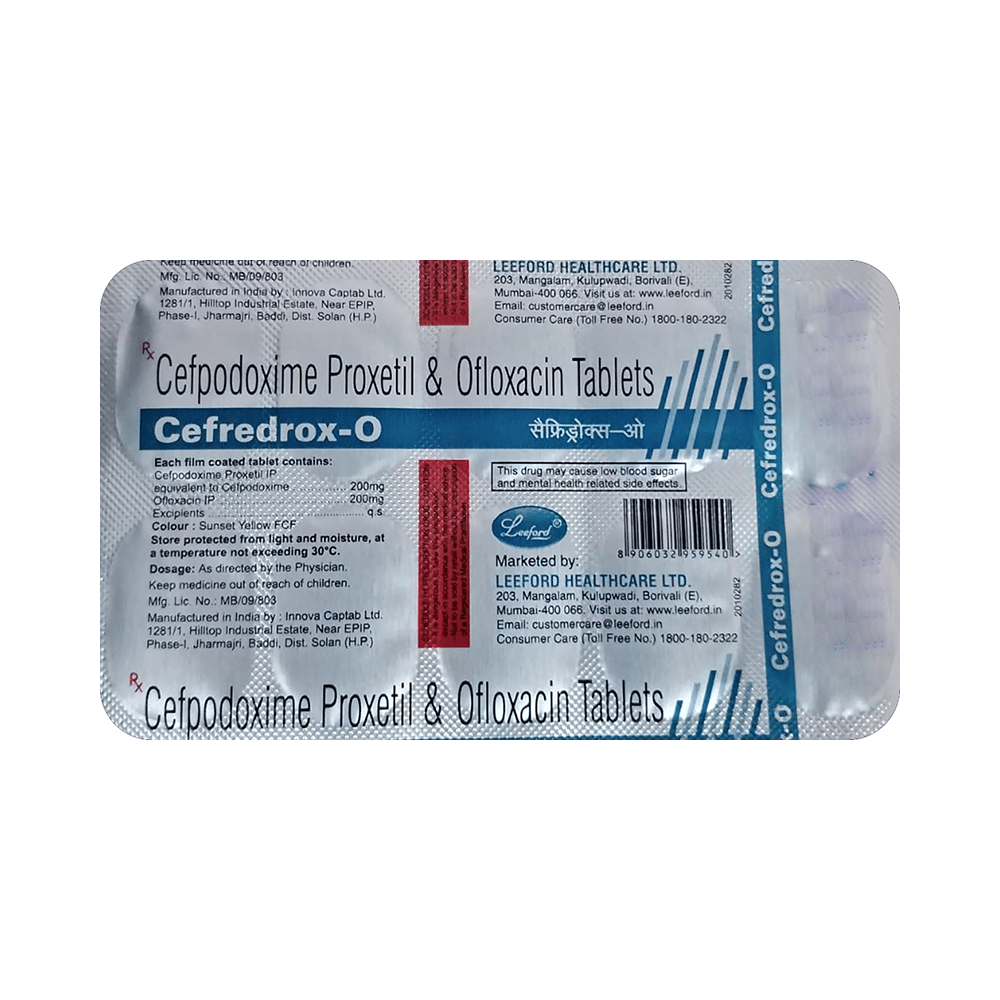 Cefredrox O 200mg/200mg Tablet - Image 3