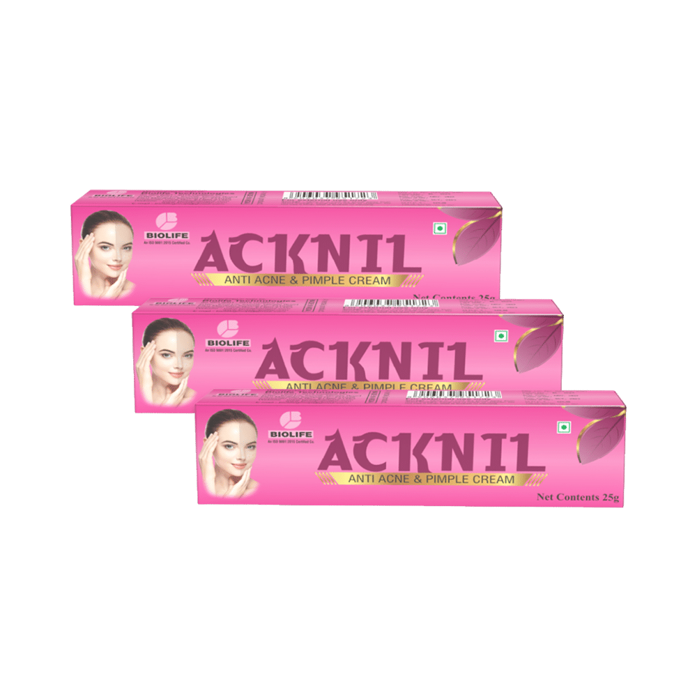 Biolife Acknil Anti Acne & Pimple Cream (25gm Each) - Image 1