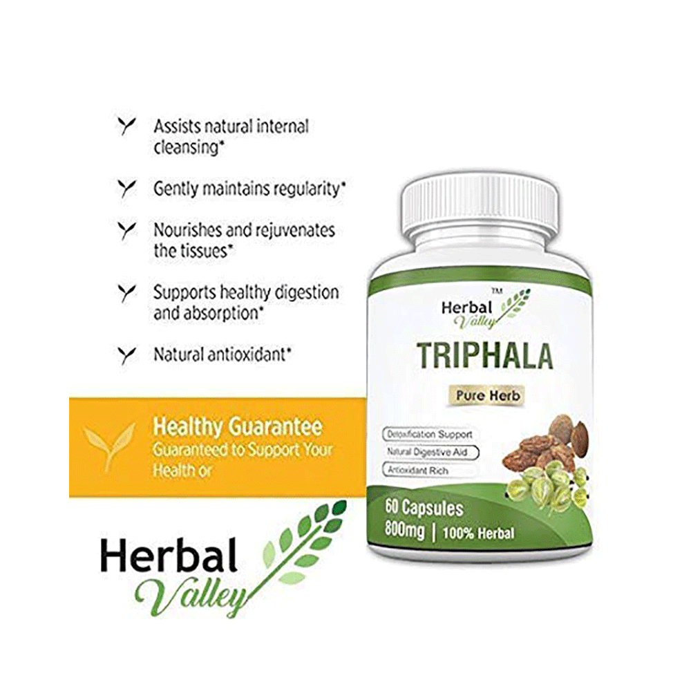 Herbal Valley Triphala 800mg Capsule - Image 3