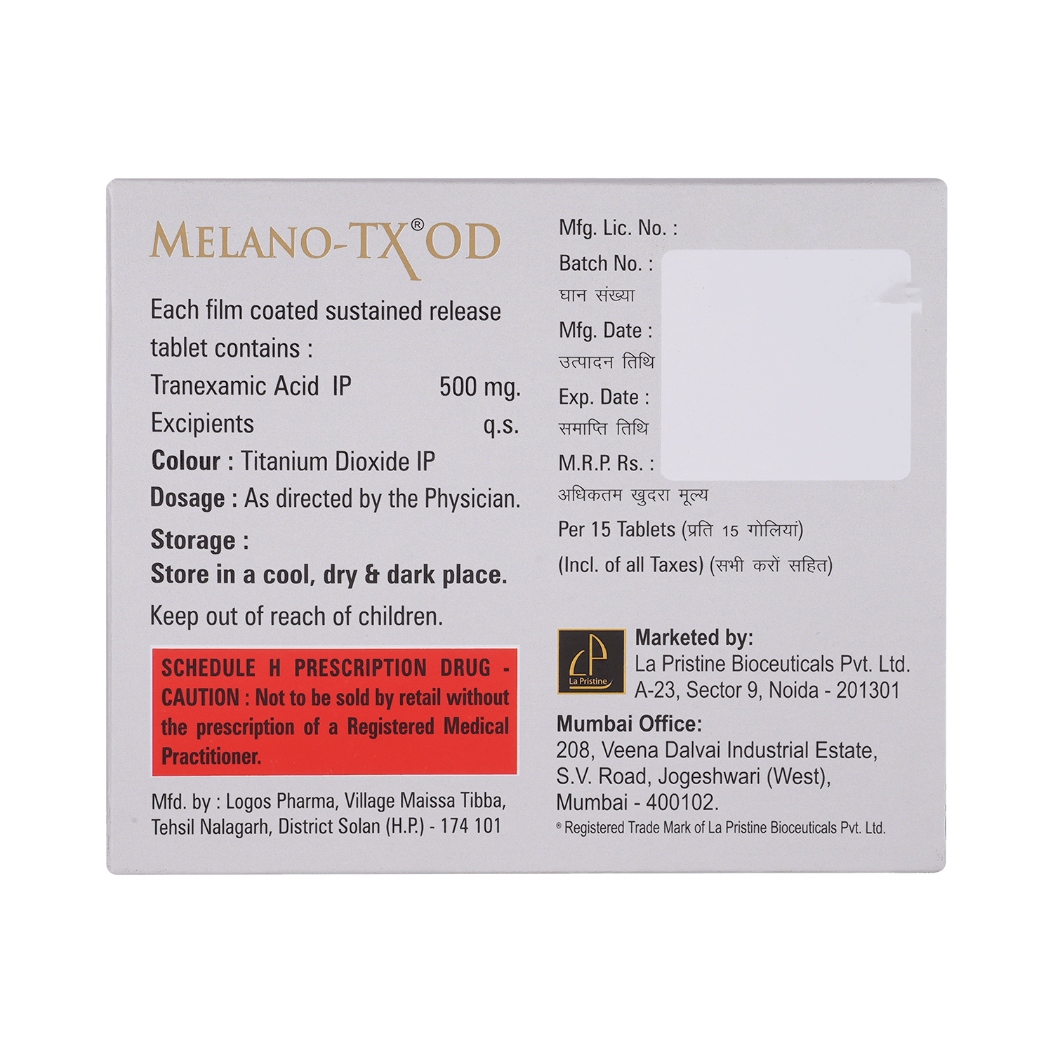 Melano-TX OD Tablet SR - Image 3