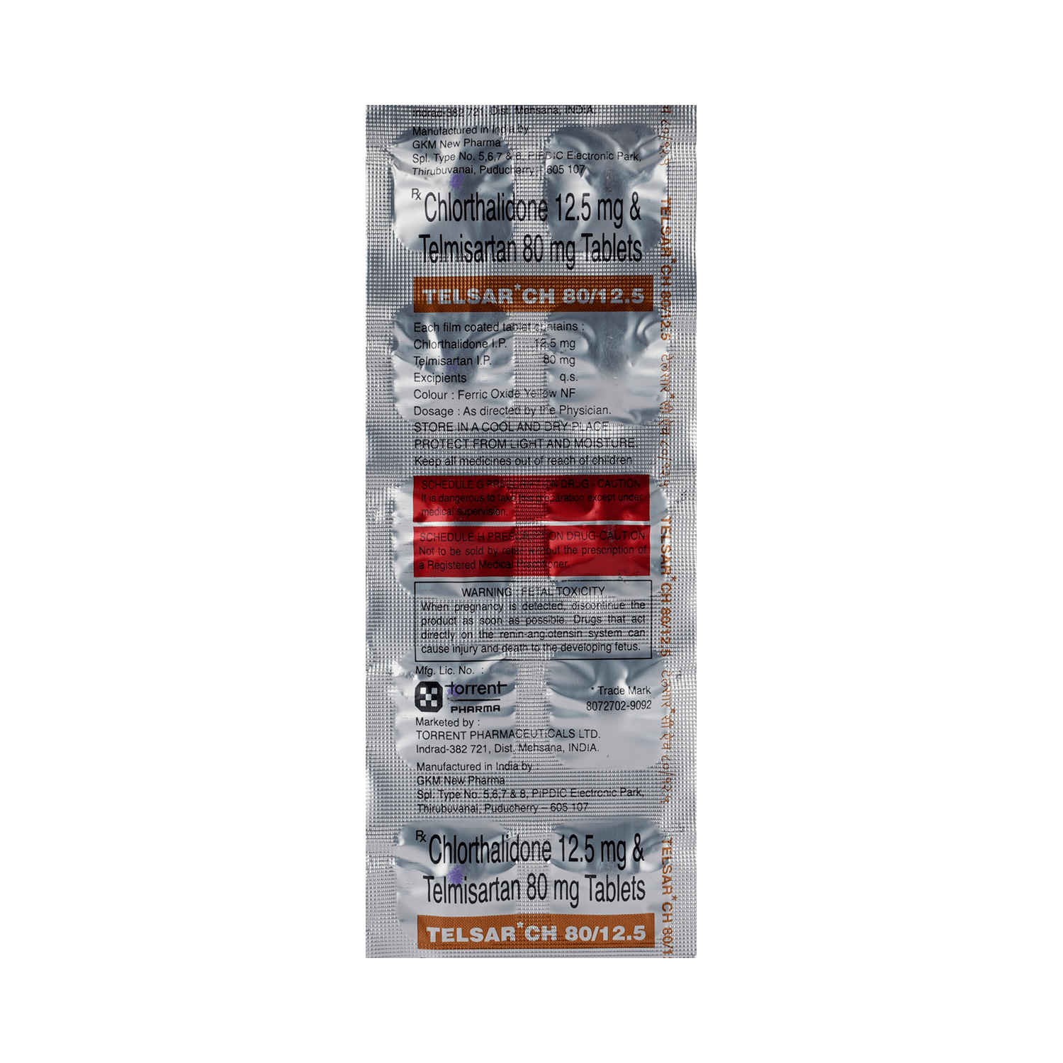 Telsar CH 80mg/12.5mg Tablet - Image 5