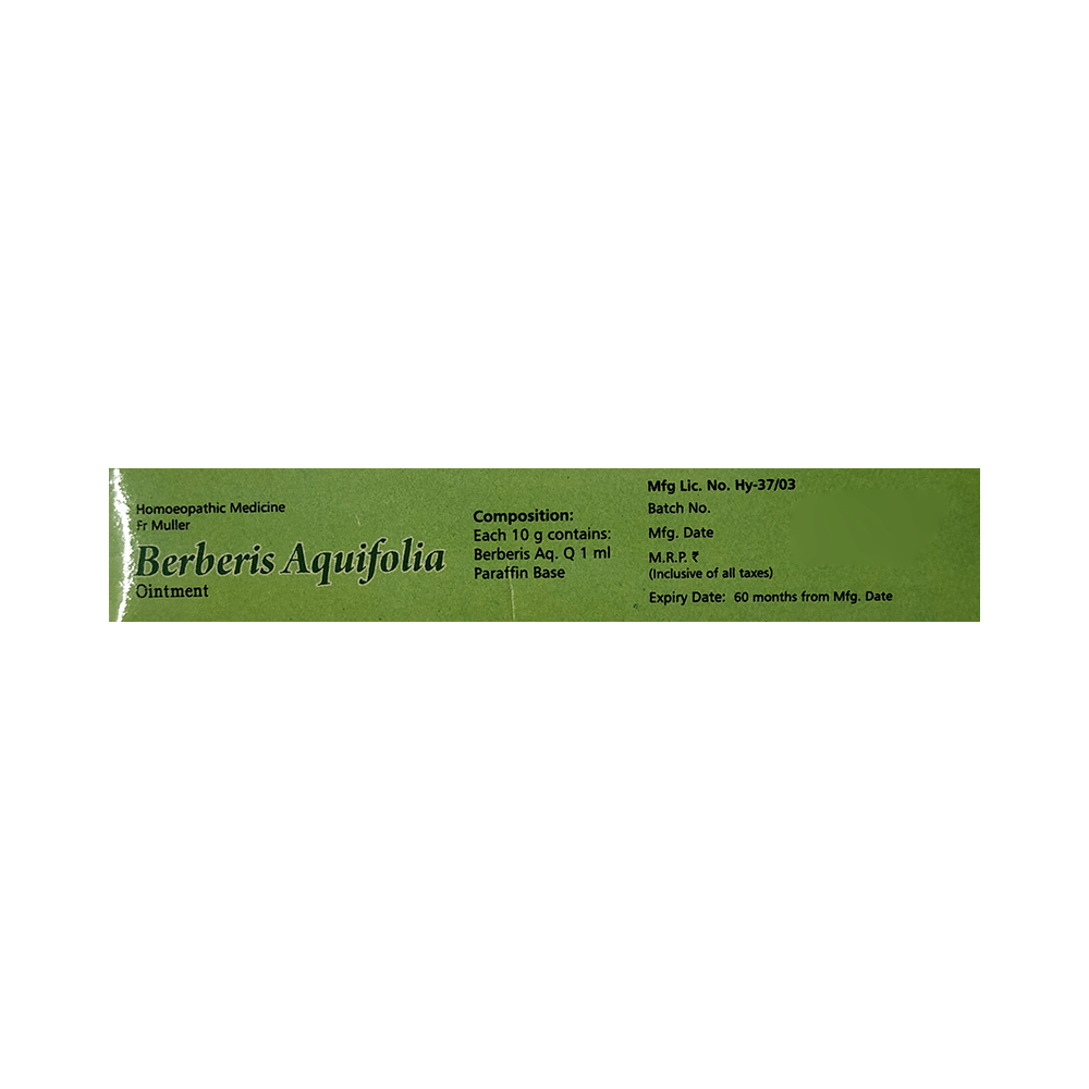 Fr Muller Berberis Aquifolia Ointment - Image 3