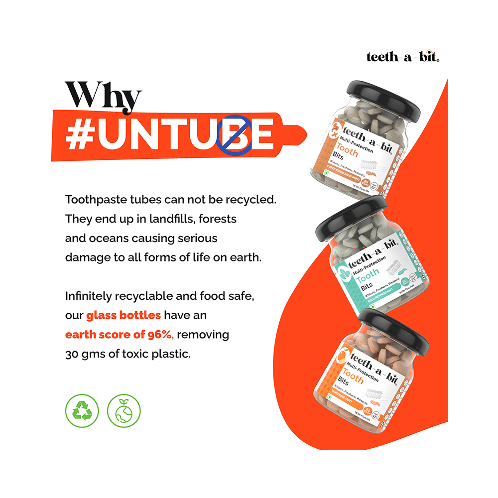 Teeth-A-Bit Multi-Protection Tooth Bits with Fluoride (Ages 13+ Yrs) Wild Peppermint - Image 8