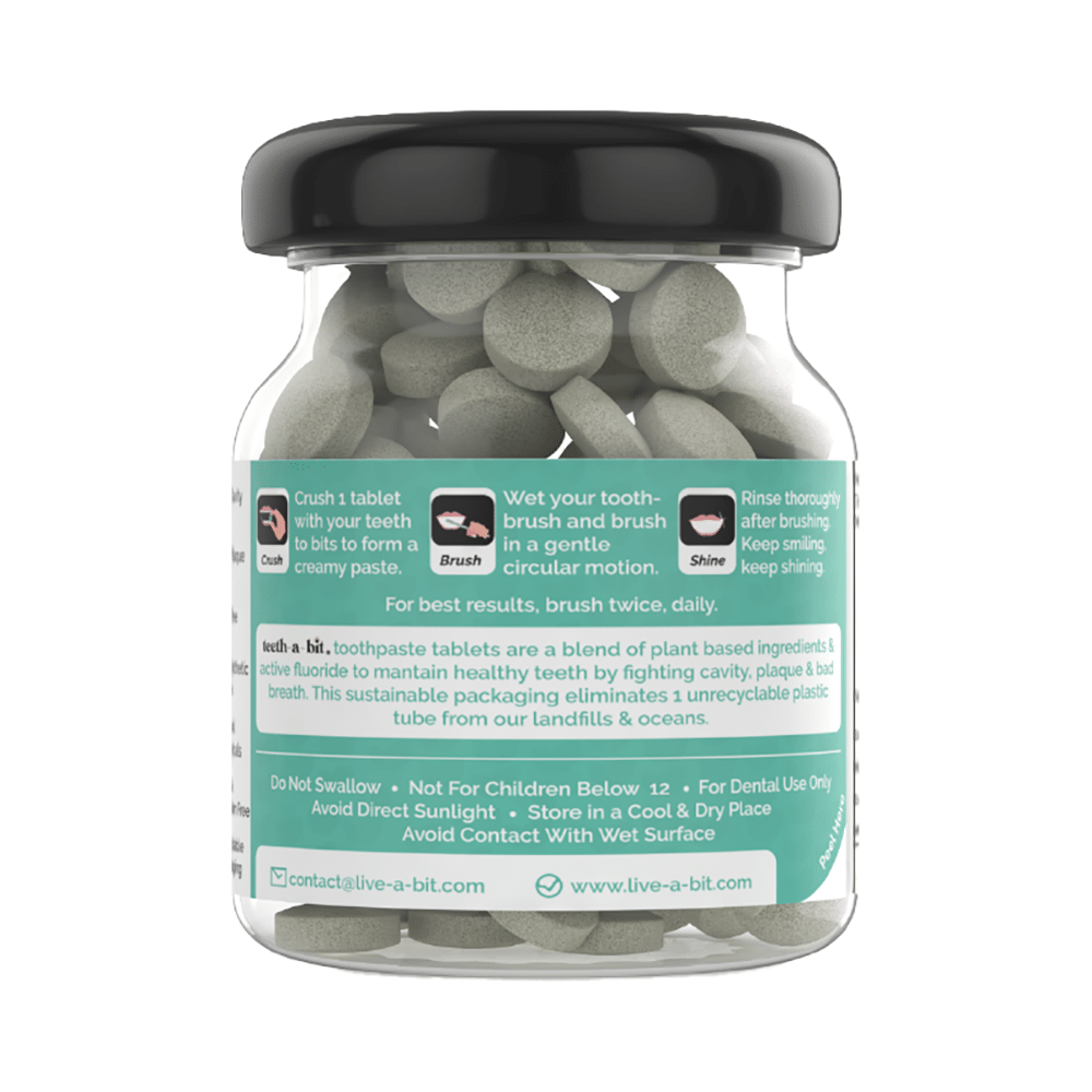 Teeth-A-Bit Multi-Protection Tooth Bits with Fluoride (Ages 13+ Yrs) Wild Peppermint - Image 2