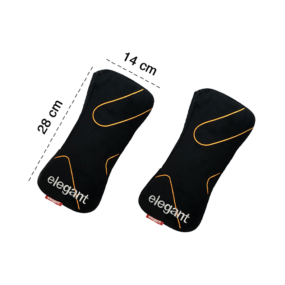 Elegant Fur Memory Foam Neck Support Black - Image 4