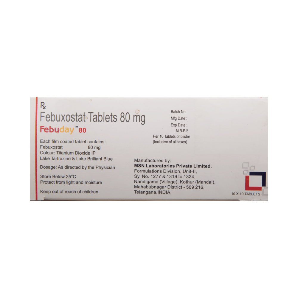 Febuday 80 Tablet - Image 3