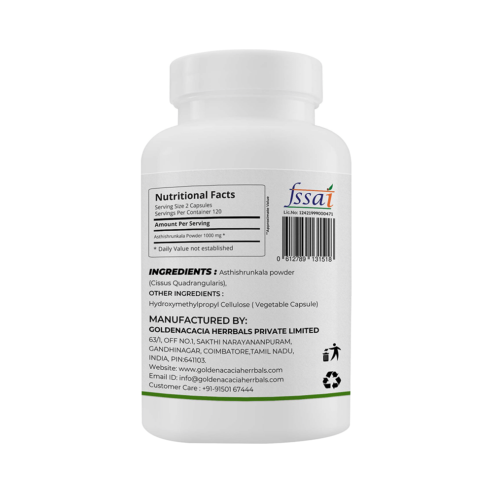 Goldenacacia Herrbals Asthishrunkala 500mg Capsule - Image 2