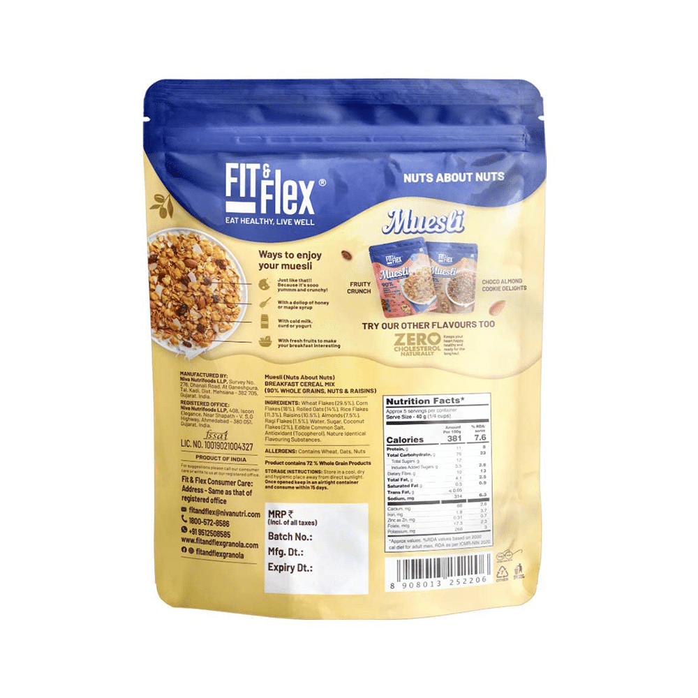 Fit & Flex Muesli Nuts About Nuts (210gm Each) - Image 2