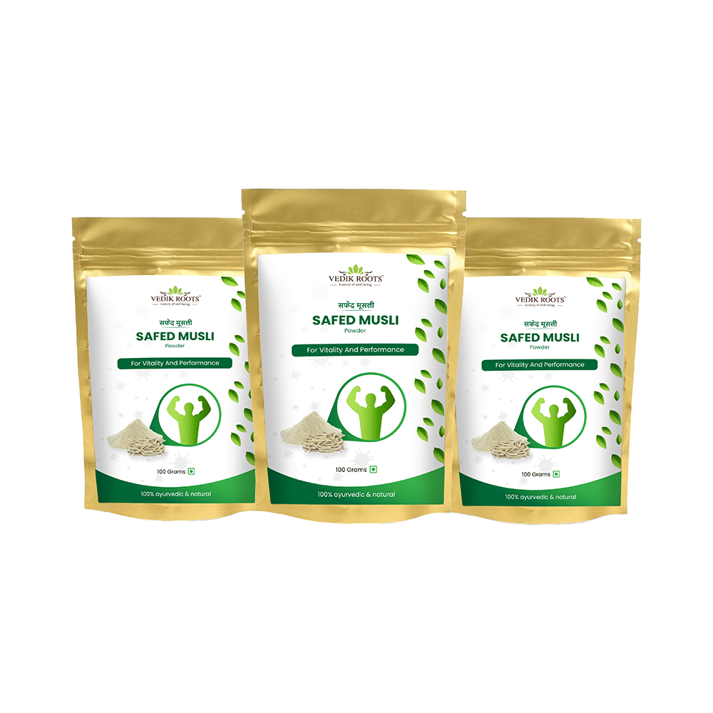 Vedikroots Safed Musli Powder (100gm Each) - Image 1