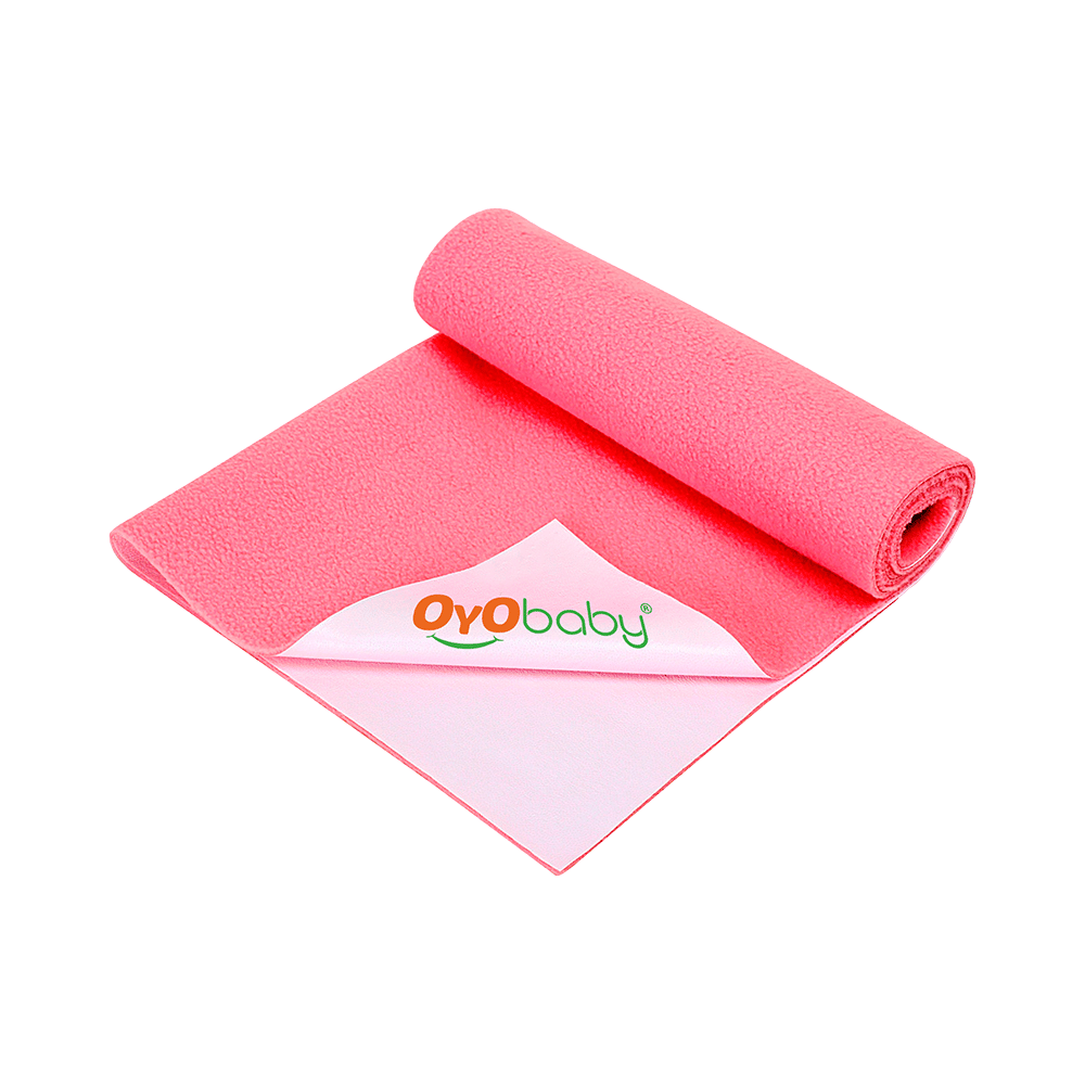 Oyo Baby Waterproof Rubber Sheet Large Salmon Rose