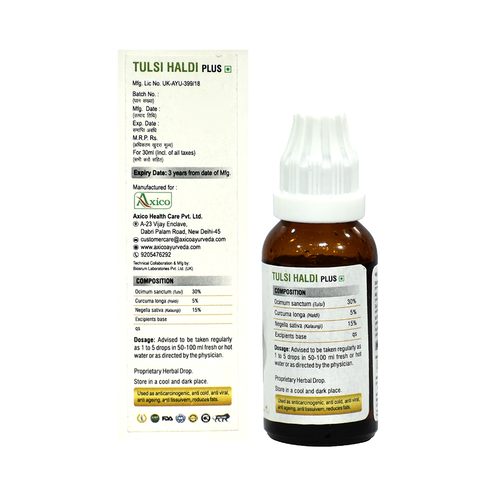 Dr.Axico Tulsi Haldi Plus Syrup - Image 2