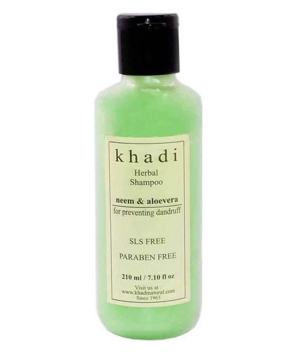 Khadi Herbal Neem & Aloevera SLS, Sulfate & Paraben Free Shampoo