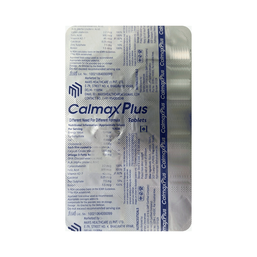 Calmax Plus Tablet - Image 3