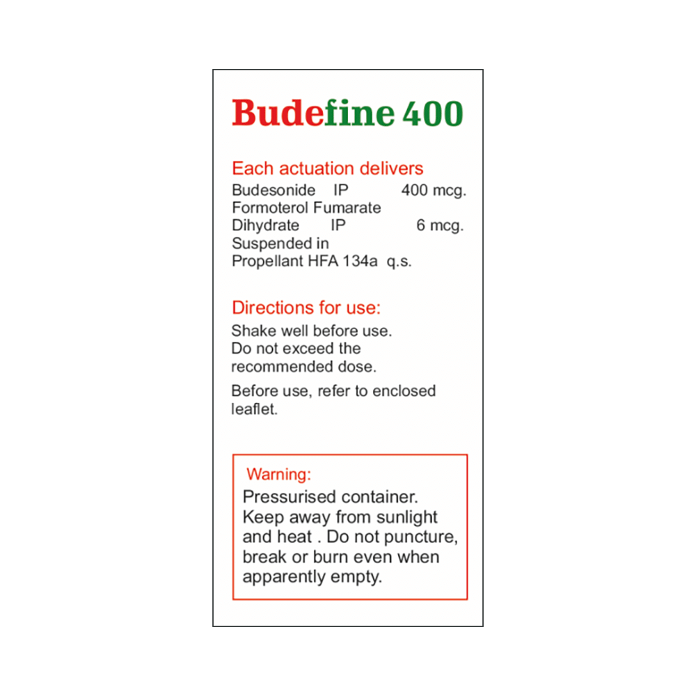Budefine 6mcg/400mcg Inhaler - Image 2