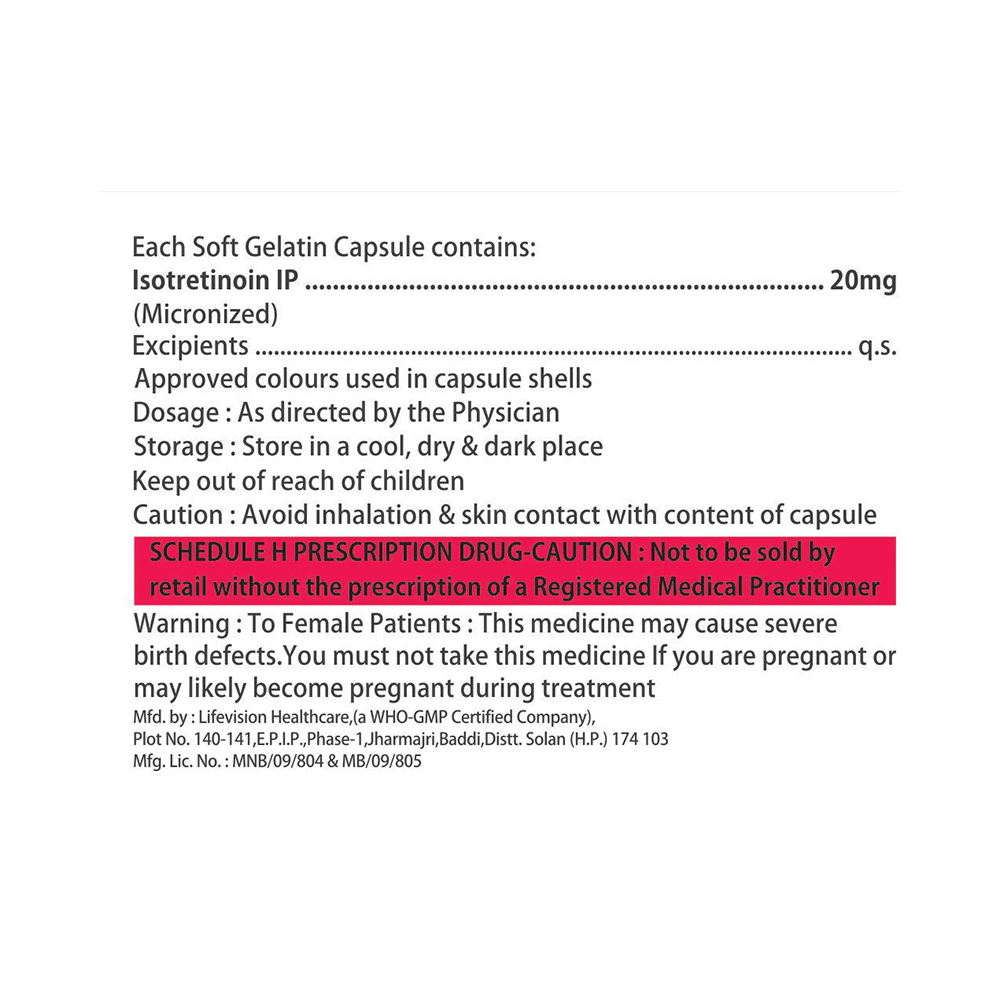 Acnedoq 20 Soft Gelatin Capsule - Image 2