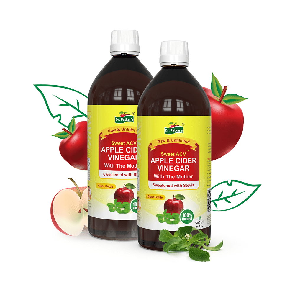Dr. Patkar's Apple Cider Vinegar Stevia with the Mother (500ml Each) - Image 3