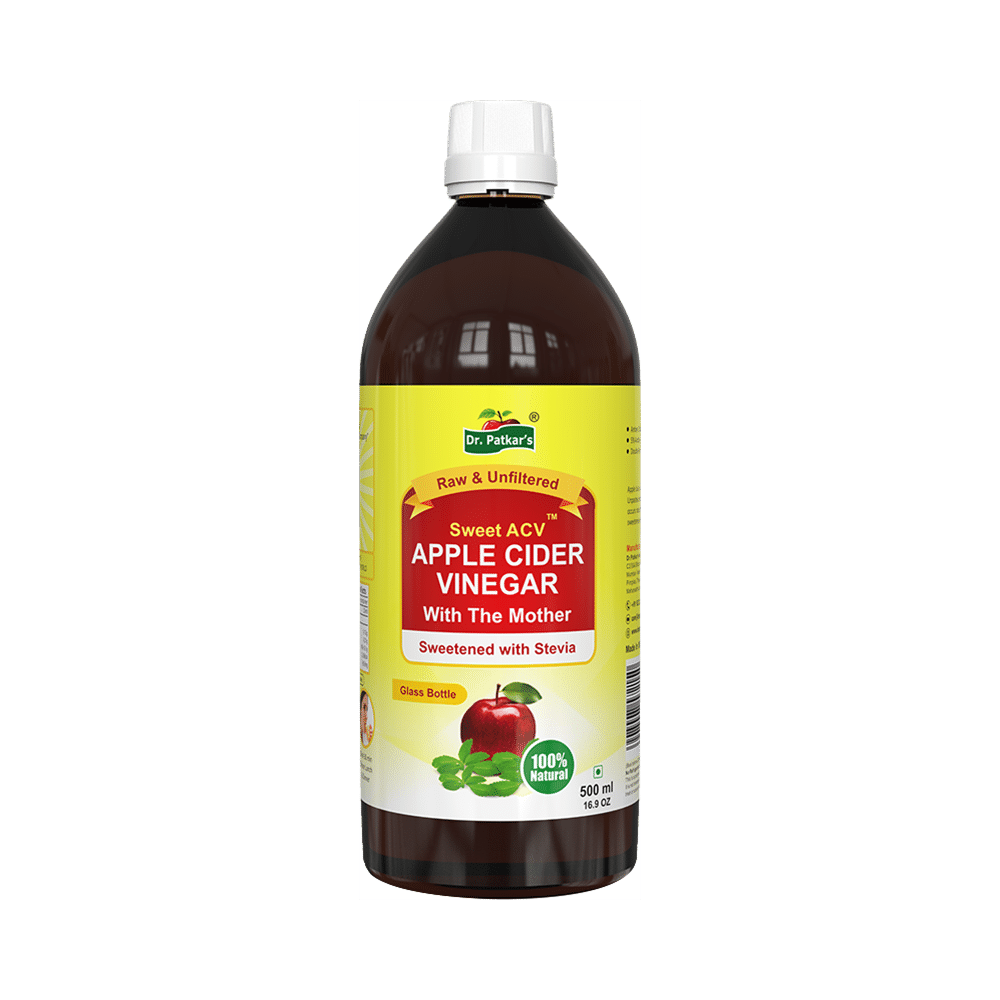 Dr. Patkar's Apple Cider Vinegar Stevia with the Mother (500ml Each) - Image 1