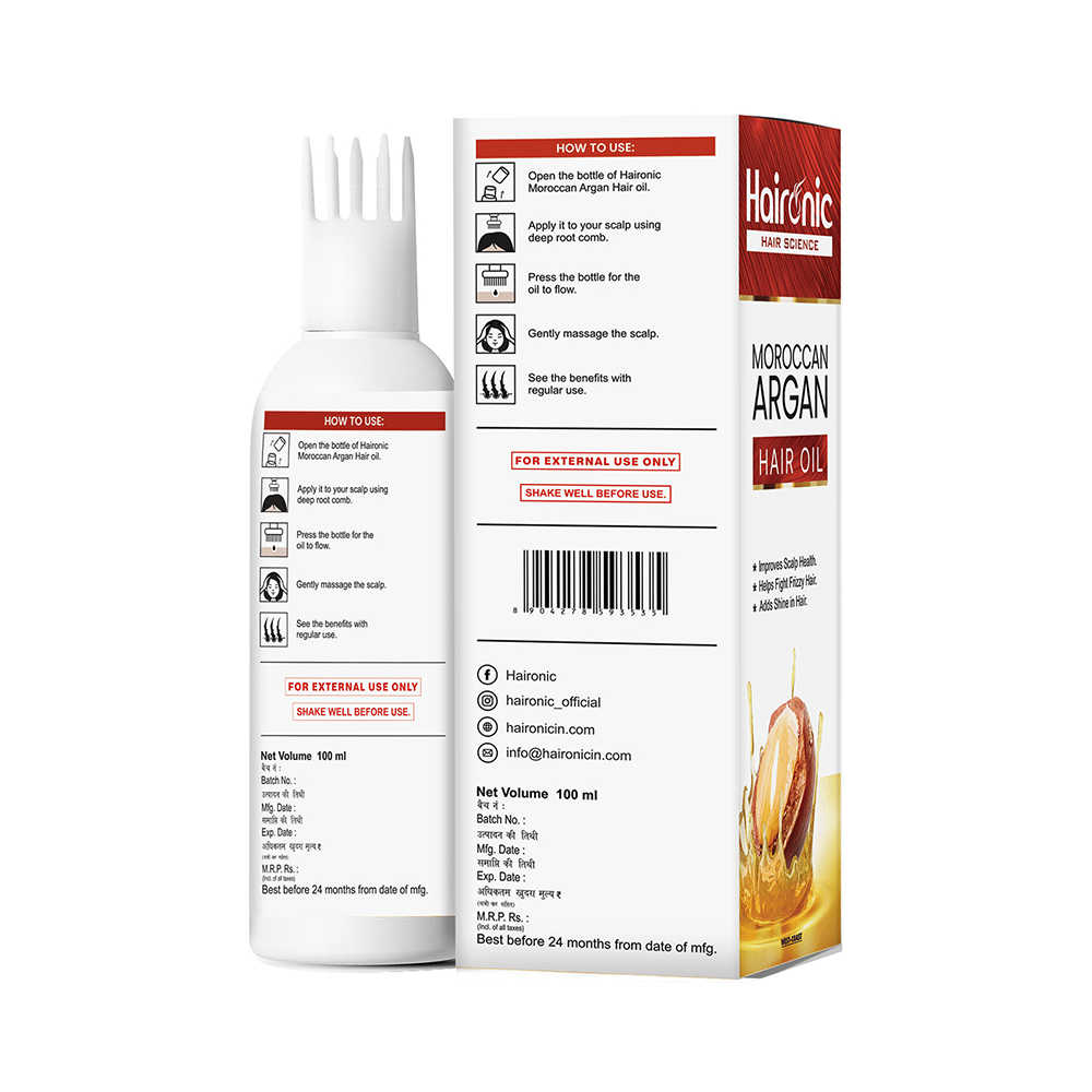 Haironic  Moroccan Argan Hair Oil - Image 3