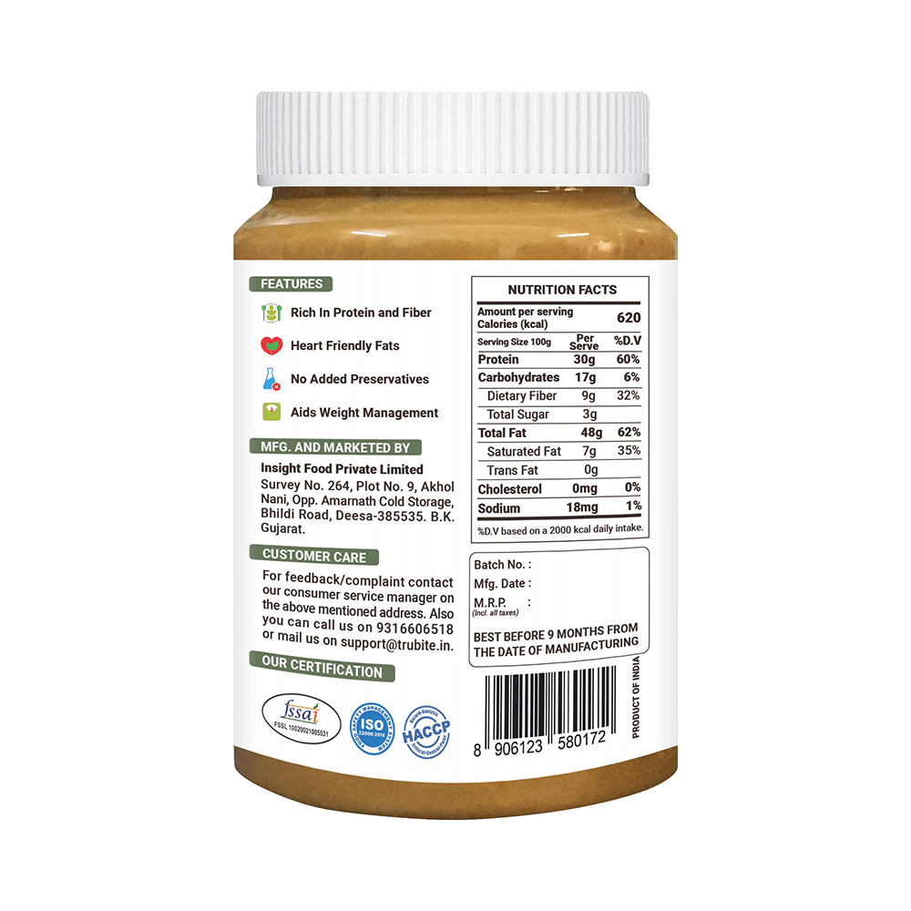 Tru Bite Natural Peanut Butter Creamy - Image 3