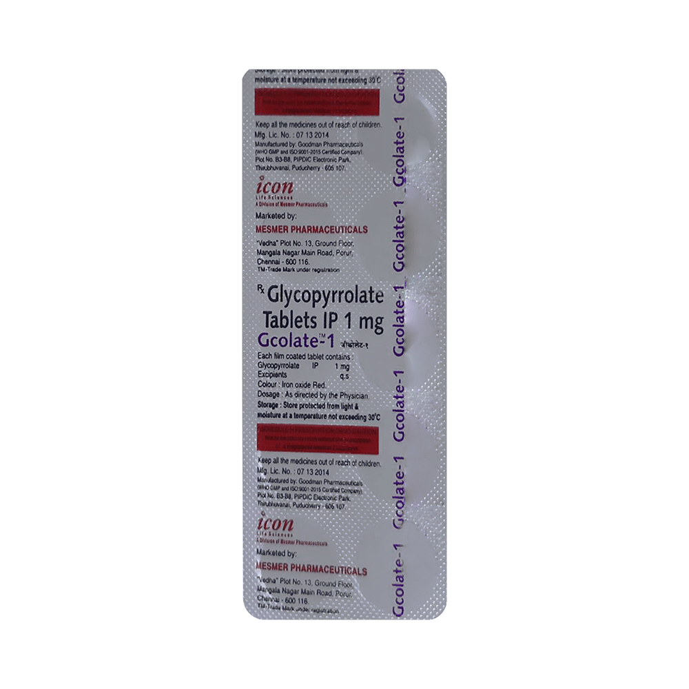 Gcolate 1mg Tablet - Image 4